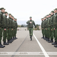 В Минской военной комендатуре проходят занятия с новым пополнением