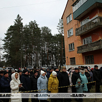 Торжественное открытие памятного знака в деревне Цель