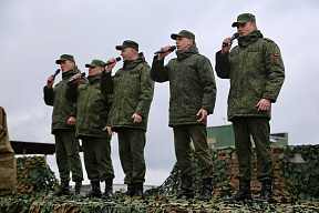 На Лепельском полигоне состоялся концерт для участников проверки боевой готовности 
