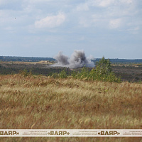 На полигоне Осиповичский прошли занятия по специальной подготовке с одним из подразделений 231 абр
