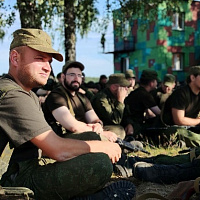 Концерт на полигоне для военнообязанных 11 омбр