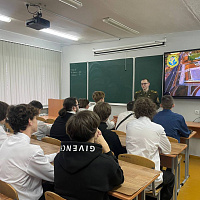 Представители военного факультета в БГУ провели профориентационное мероприятие