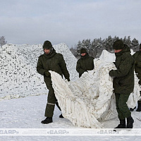 На 227-м общевойсковом полигоне проходит завершающий этап эксперимента по маскировке