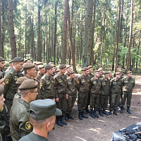 Военнослужащие 120-й отдельной гвардейской механизированной бригады посетили урочище «Уручье»
