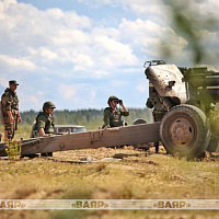 Продолжается полевой выход 111-й гвардейской артиллерийской бригады