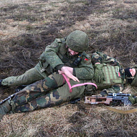 Ротное тактическое учение одного из подразделений 11-й отдельной гвардейской механизированной бригады