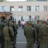 В рамках мобилизационного учения военнообязанные присягнули на верность Республике Беларусь