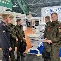 Представители военно-медицинского института в БГМУ посетили выставку «Здравоохранение Беларуси»