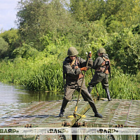 В понтонно-мостовом батальоне 557-й инженерной бригады продолжается полевой выход