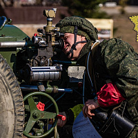 Практические занятия на полигоне с курсантами Военной академии Беларуси