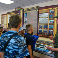 Минскую военную комендатуру посетили дети военно-патриотического лагеря «Гвардеец» города Минска