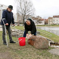 Воины-интернационалисты вышли на субботник 