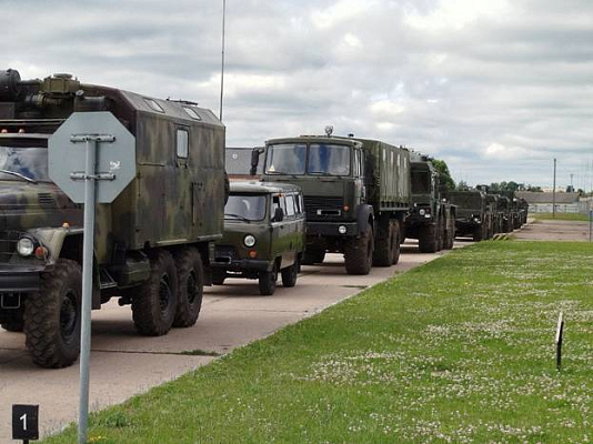 Военнослужащие 336 реабр совершили 50-километровый марш