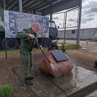 Военнослужащие 60-го отдельного полка связи приняли участие в республиканском субботнике