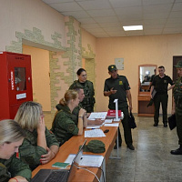 Плановые сборы с офицерами запаса в 127 брс
