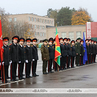 Открытие X Республиканского смотра-конкурса по строевой подготовке среди учащихся кадетских училищ, специализированных лицеев и МСВУ