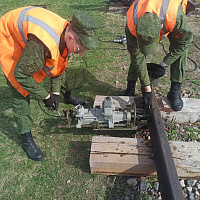 Занятие с курсантами военно-транспортного факультета в БелГУТ