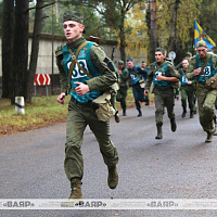 В Военной академии прошли соревнования по марш-броску