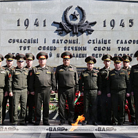 Возложили цветы к мемориальному комплексу «Масюковщина»