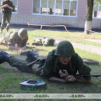 Комплексное занятие с новым пополнением в Гродненском гарнизоне