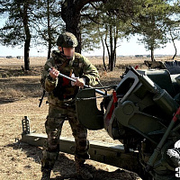 Занятия по боевой подготовке на полигоне Брестский