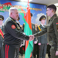 В 36-й дорожно-мостовой и 65-й автомобильной бригадах прошло чествование военнослужащих, увольняемых в запас