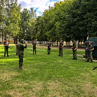 Занятия по тактико-специальной подготовке с военнообязанными в 127 брс