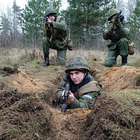 Тактическая подготовка на местности с новым пополнением