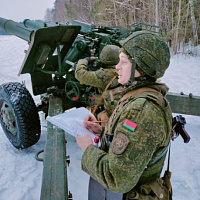 Занятия с артиллеристами