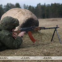 Занятия по огневой подготовке с военнослужащими 120 омбр