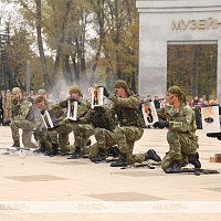 В музейно-парковом комплексе «Победа» прошла церемония отправки граждан на срочную военную службу