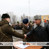 Торжественный ритуал принятия Военной присяги в Жодино