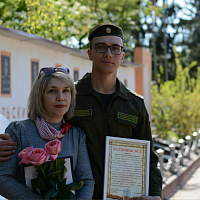 Чествование увольняемых в запас военнослужащих срочной службы в 49-й радиотехнической бригаде