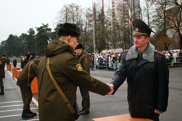 Принятие Военной присяги военнослужащими Минской военной комендатуры