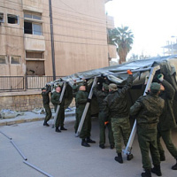 Белорусские военные медики разворачивают полевой госпиталь в Сирии