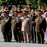 Участники фестиваля «Спасская башня» почтили память погибших воинов