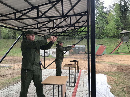 Контрольные занятия по огневой подготовке с военнослужащими военных комиссариатов Минской области
