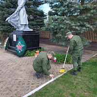 Зенитчики приняли участие в республиканском субботнике 