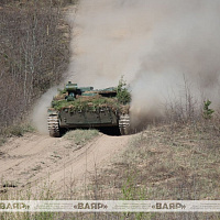 Ключевой этап бригадного тактического учения с боевой стрельбой на полигоне «Осиповичский» 