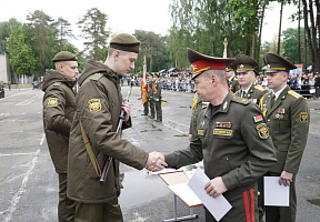 В 361 боо (ЦОВУ) состоялся ритуал приведения военнослужащих нового пополнения к Военной присяге