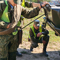 Занятия по вождению машин с курсантами 72 ОУЦ