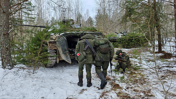 Боевая учеба гвардейцев