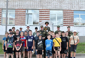 Экскурсия для воспитанников военно-патриотического лагеря