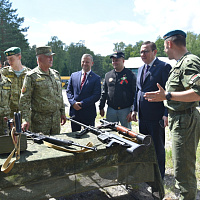 На полигоне Брестский прошло торжественное открытие финальных этапов патриотических игр