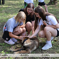 Оболь встречает «Марш Победы»