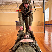 Занятия по тактической медицине с воспитанниками военно-патриотического клуба «Дружина»