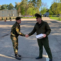 Проводы военнослужащих, выслуживших установленные сроки срочной военной службы