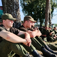 Концерт на полигоне для военнообязанных 11 омбр