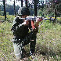 Занятия по тактической подготовке с курсантами Военной академии Республики Беларусь