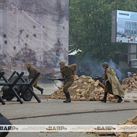 В Гродно прошла реконструкция штурма Рейхстага